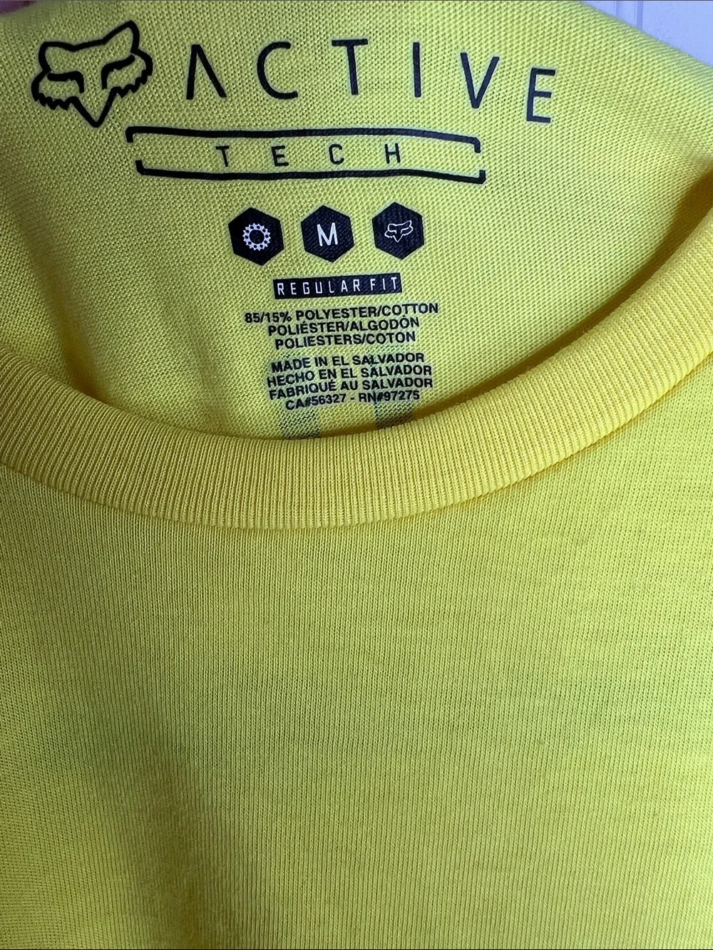 Men's Short Sleeve Crewneck Tee in Neon Yellow